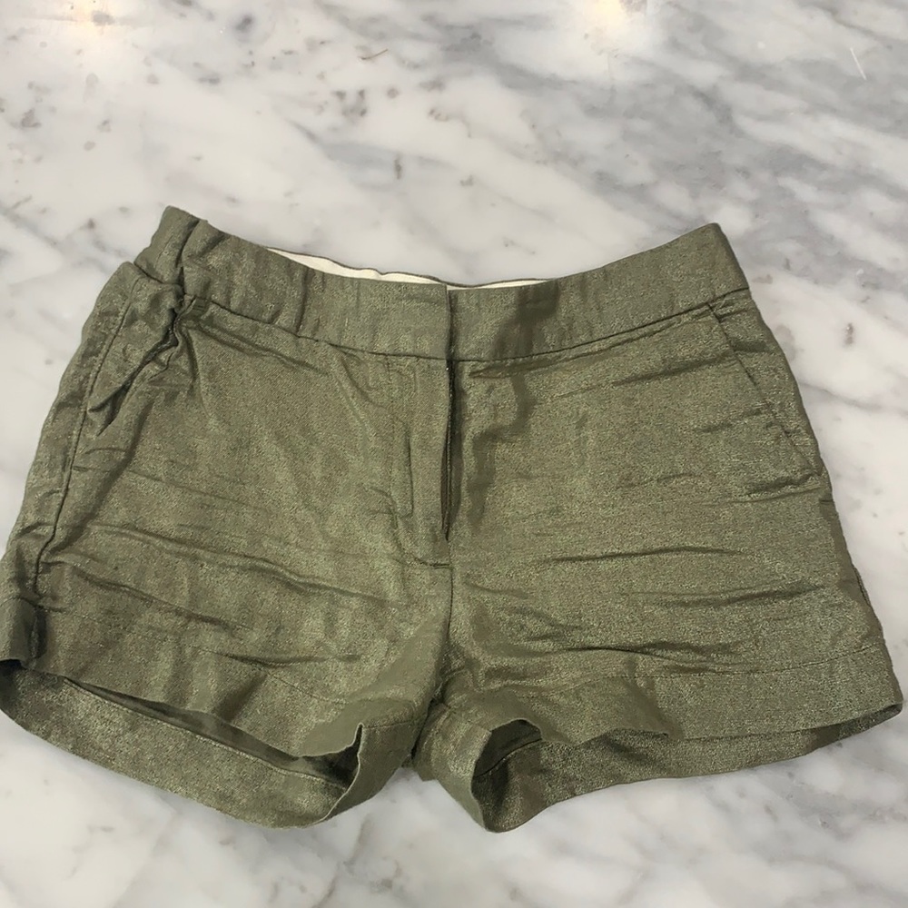 Crew cuts metallic dressy shorts